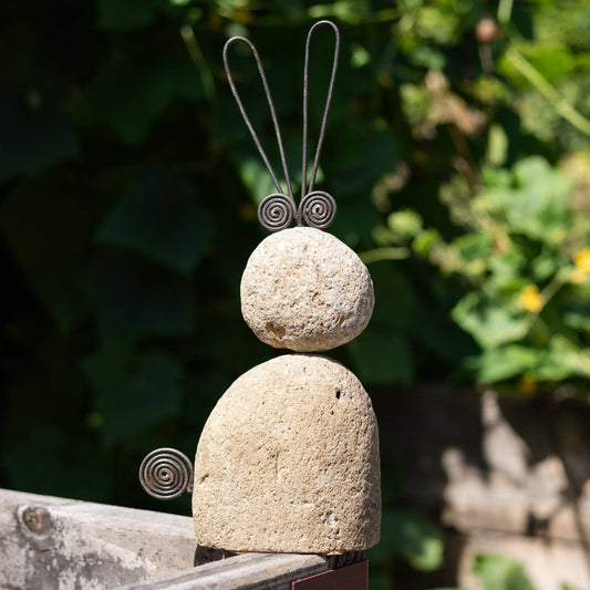 Happy Gardens - Rabbit River Stone Garden Statue