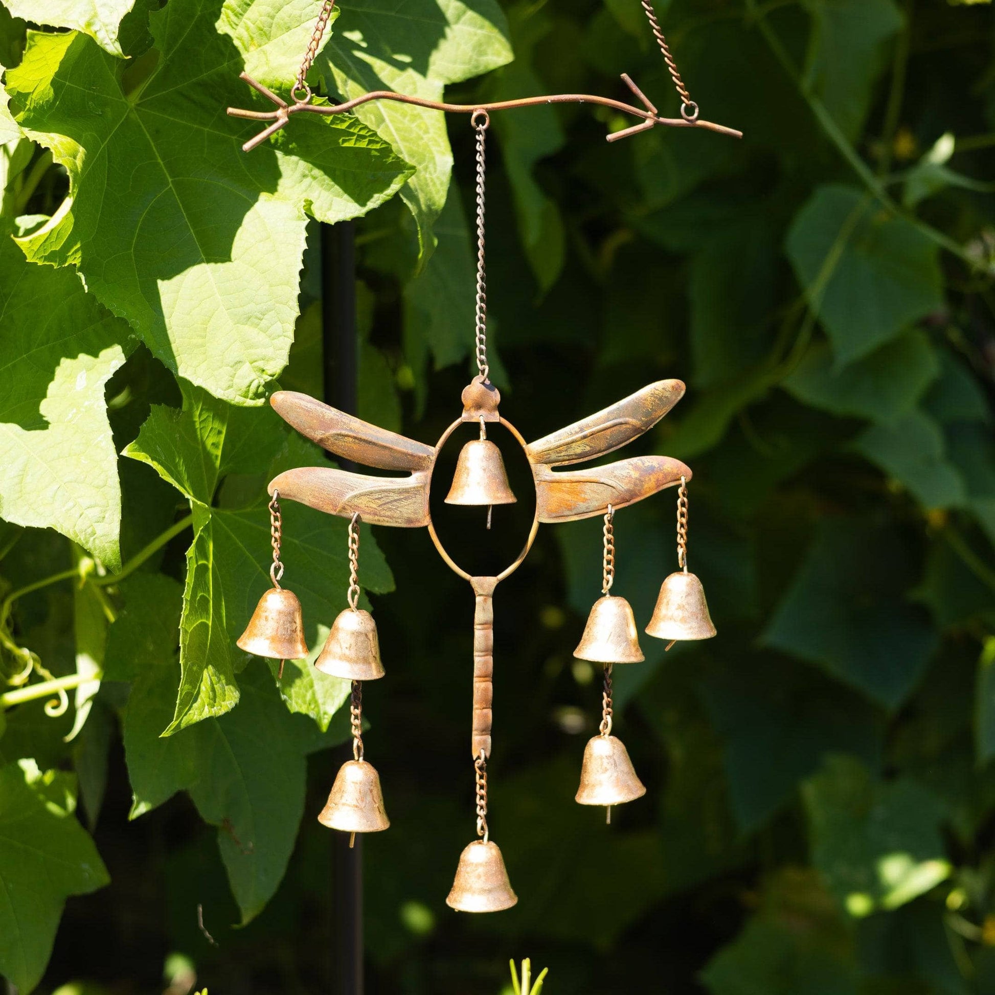 Happy Gardens - Dragonfly with Bells Wind Chime