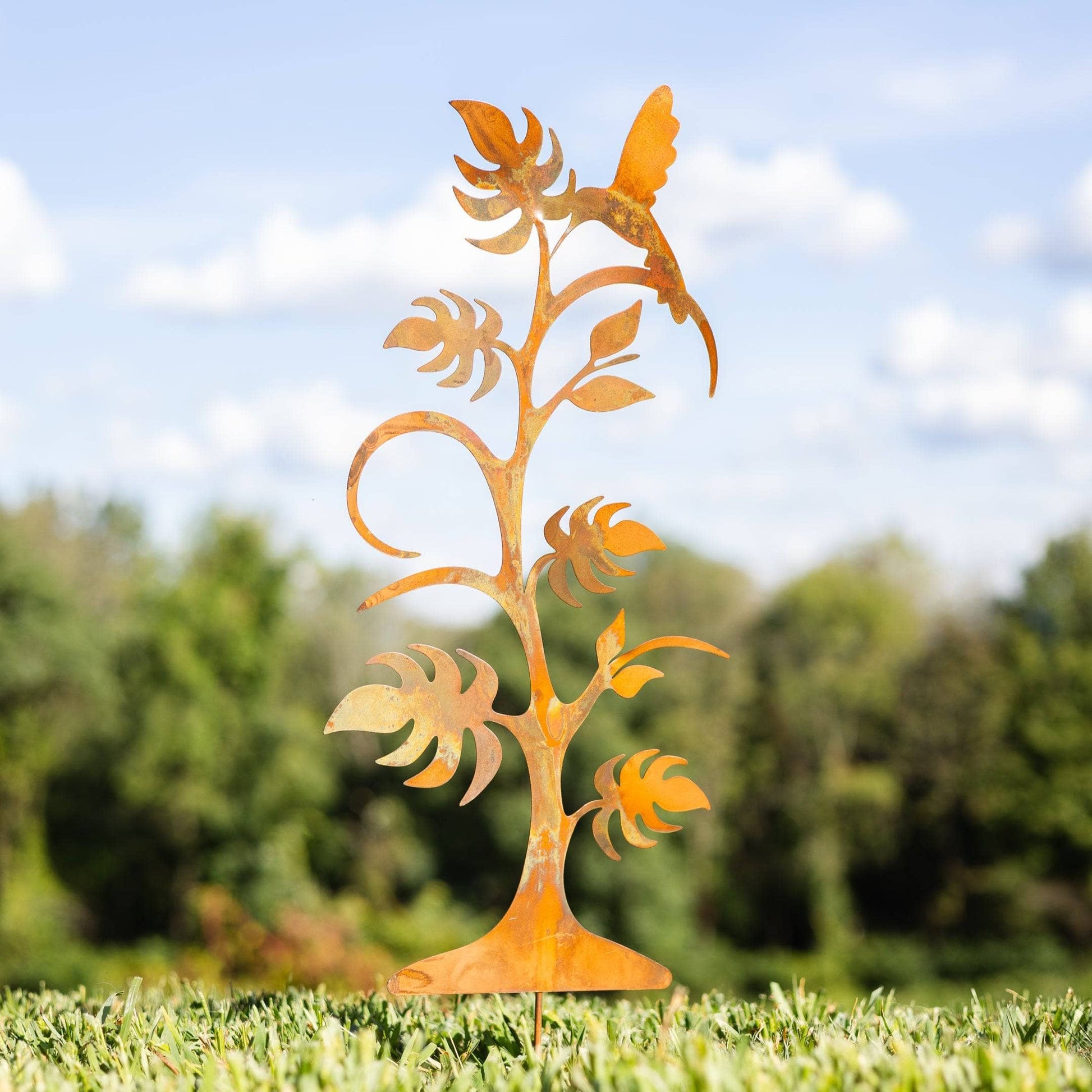 Happy Gardens - Hummingbird on Plant Garden Stake
