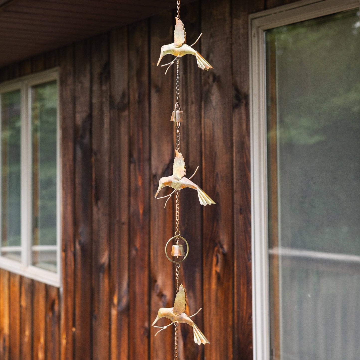 Happy Gardens - Hummingbirds and Bells Hanging Ornament
