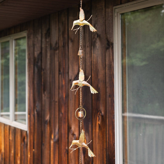 Happy Gardens - Hummingbirds and Bells Hanging Ornament