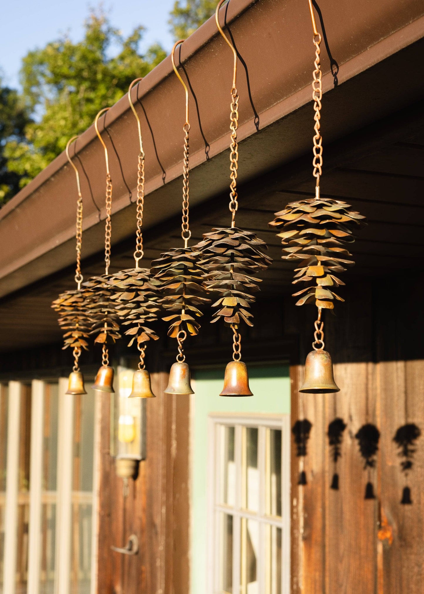 Pine Cone with Bell Ornament - Happy Gardens