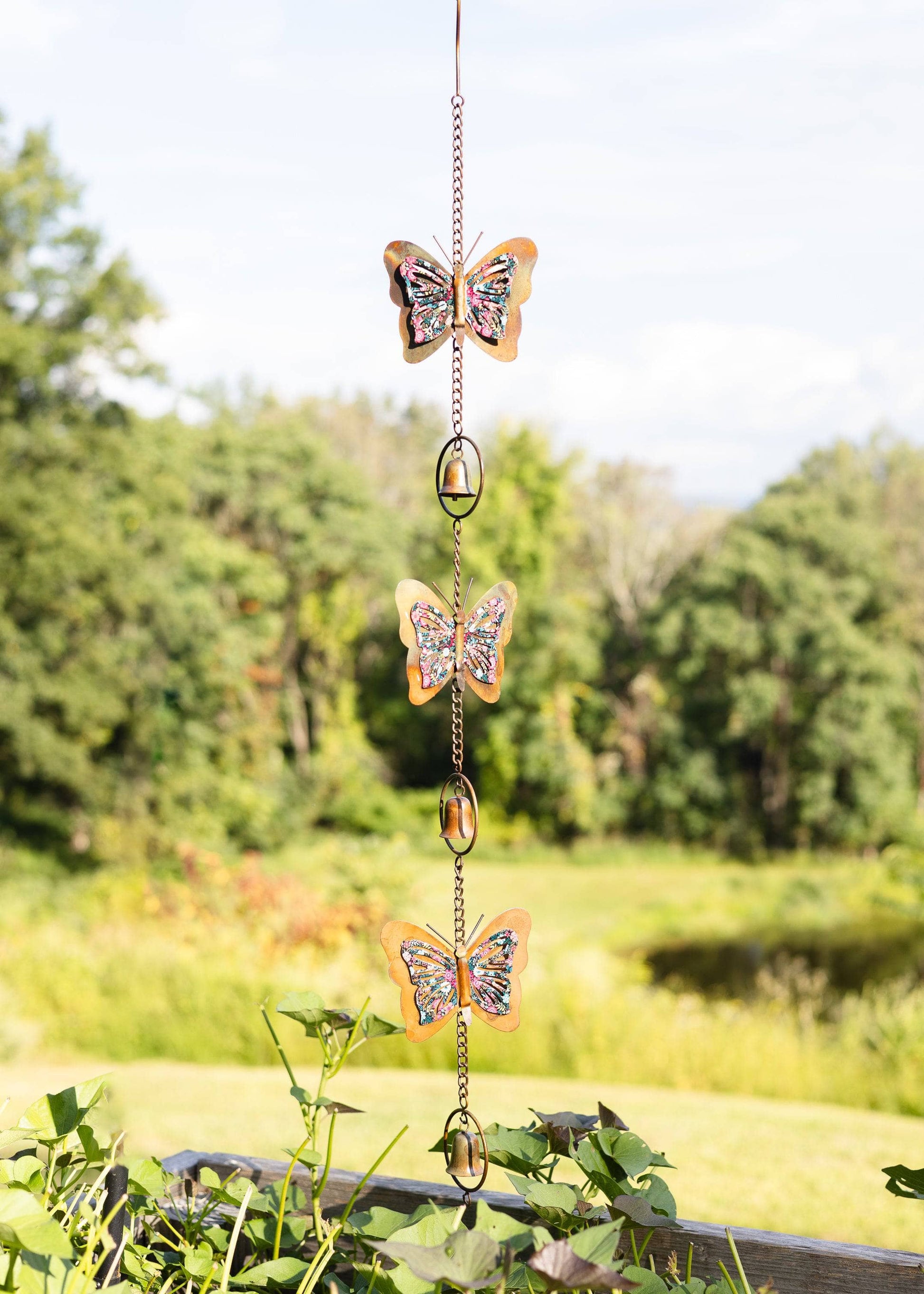 Happy Gardens - Triple Floral Butterfly Hanging Ornament
