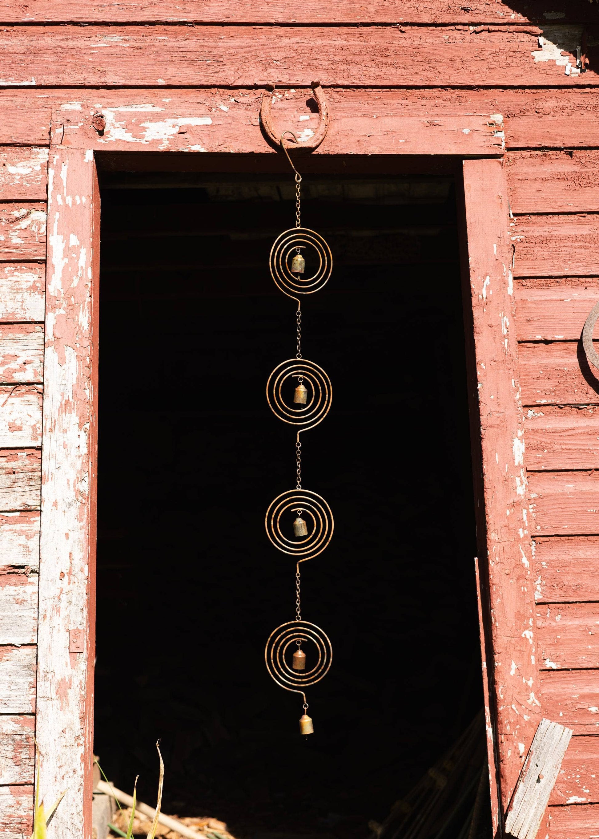 Circle Spiral Hanging Ornament - Happy Gardens