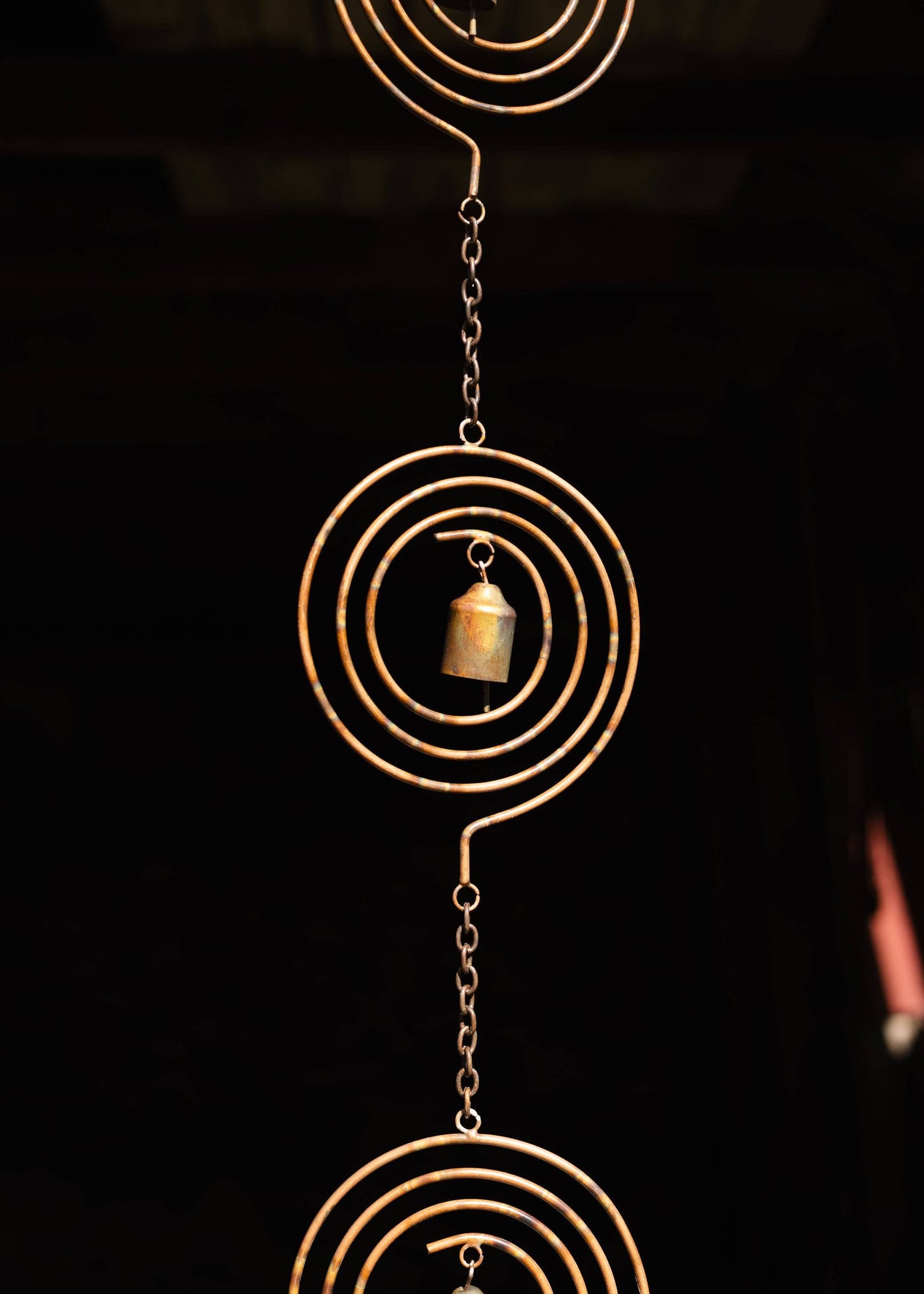 Circle Spiral Hanging Ornament - Happy Gardens