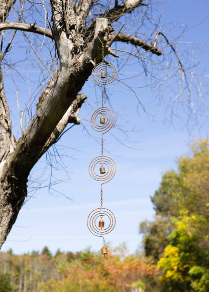 Circle Spiral Hanging Ornament - Happy Gardens