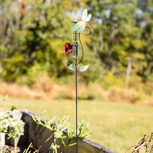 Happy Gardens - Dragonfly Multicolor Rain Gauge