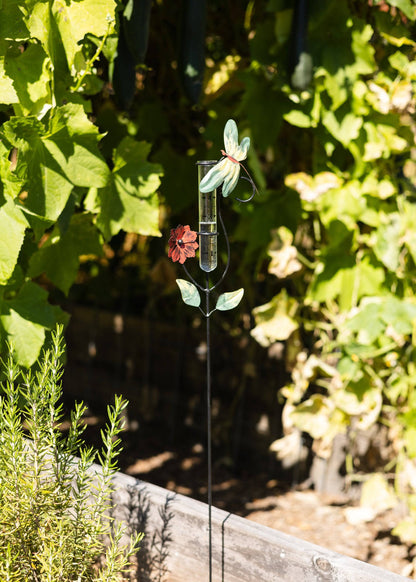 Happy Gardens - Dragonfly Multicolor Rain Gauge
