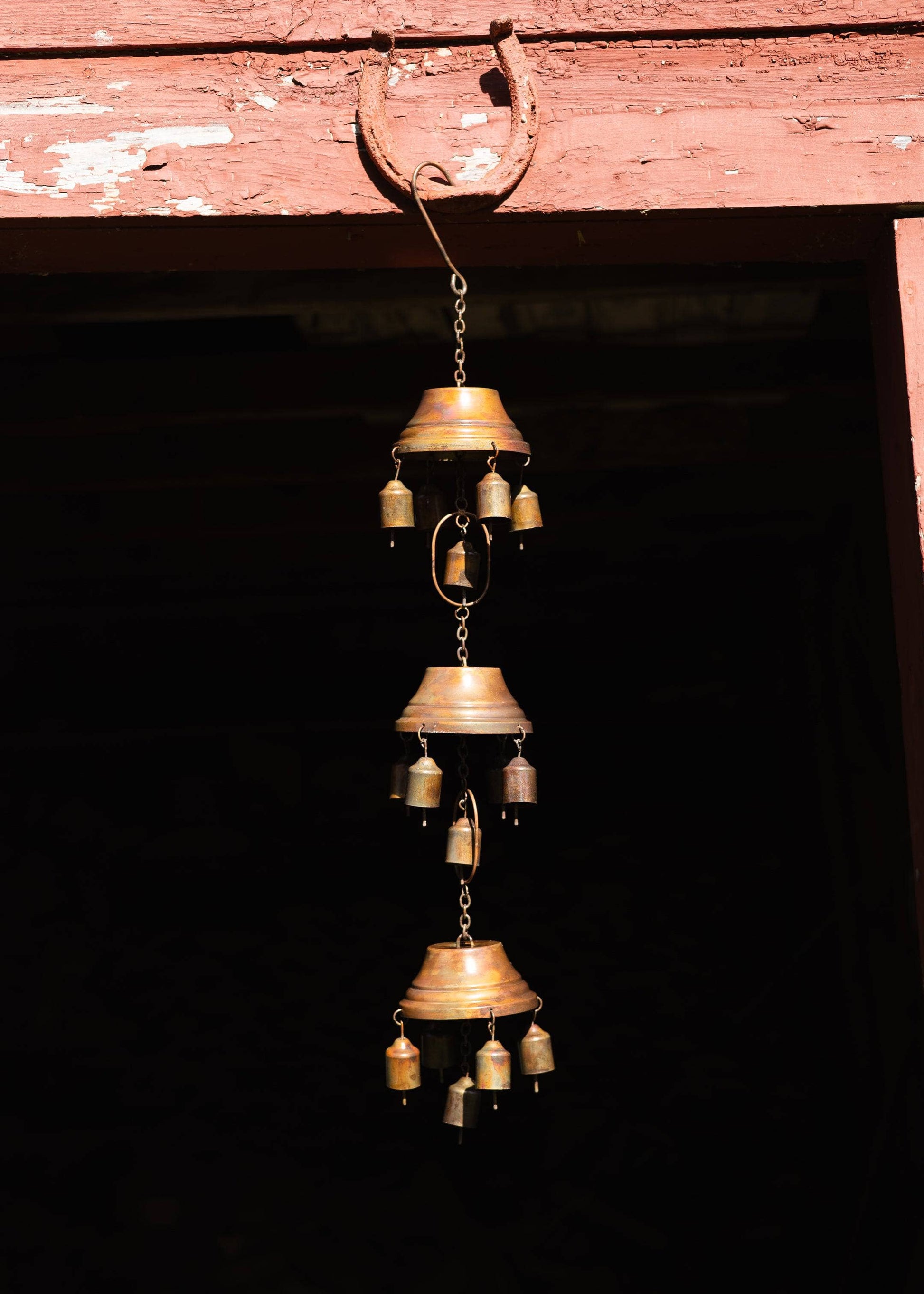 Multiple Bells Hanging Ornament - Happy Gardens