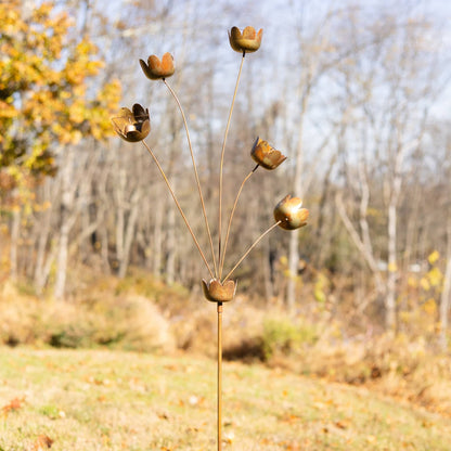 Happy Gardens - Lily Cup Chimes Garden Stake