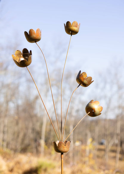 Happy Gardens - Lily Cup Chimes Garden Stake