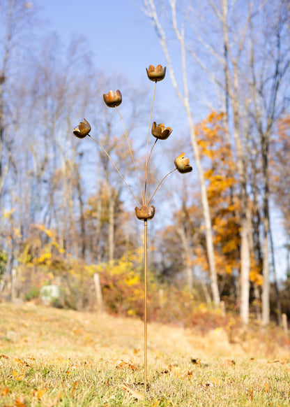 Happy Gardens - Lily Cup Chimes Garden Stake