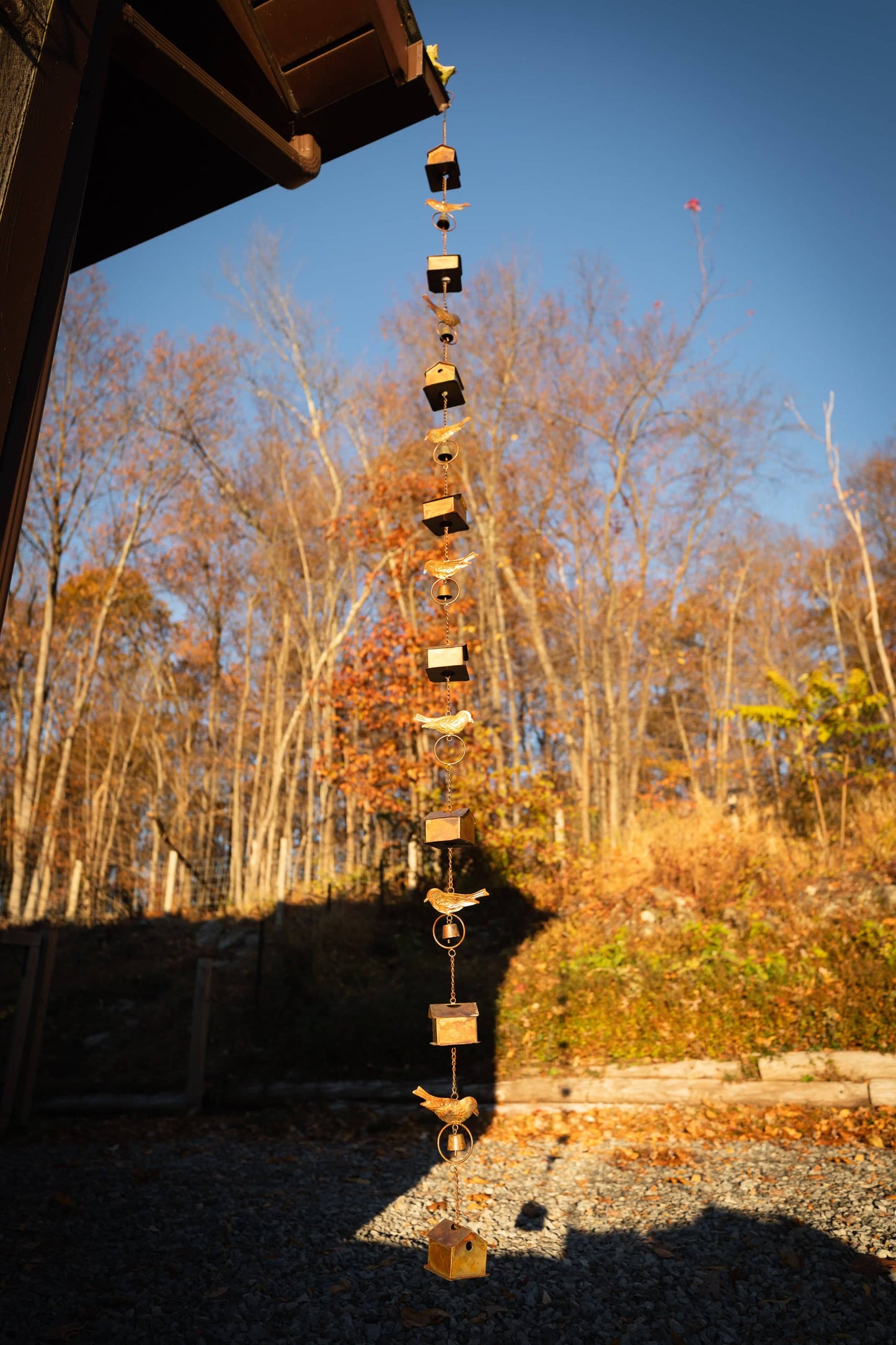 Happy Gardens - Bird House and Birds Rain Chain