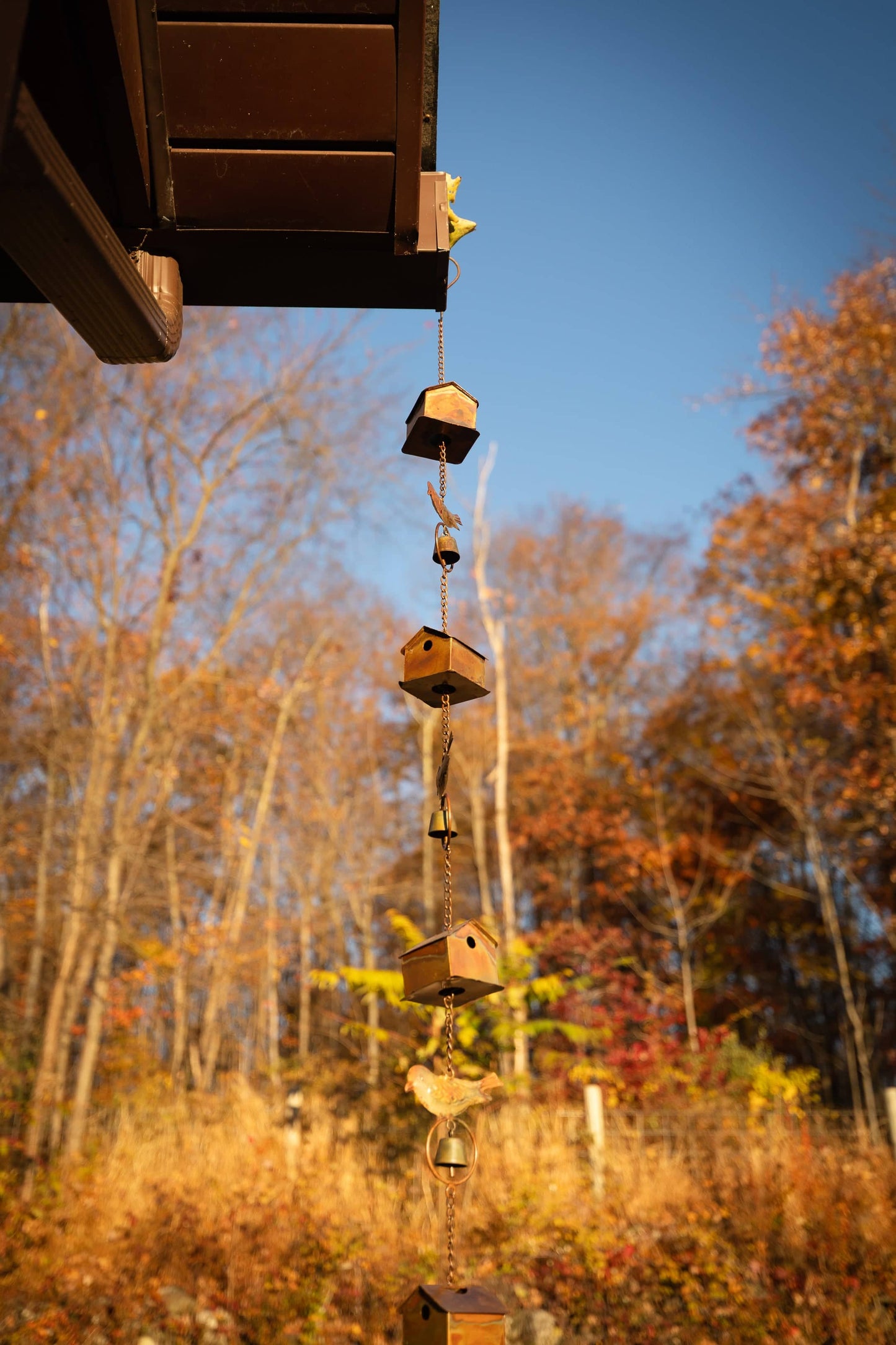 Happy Gardens - Bird House and Birds Rain Chain