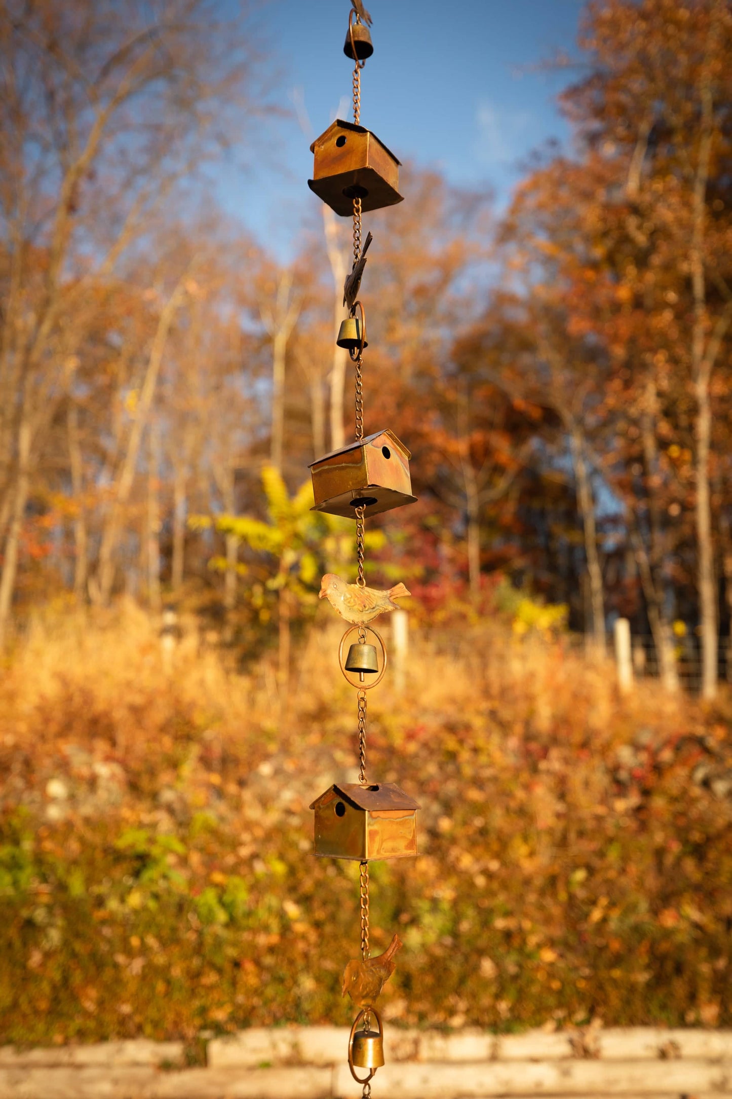 Happy Gardens - Bird House and Birds Rain Chain