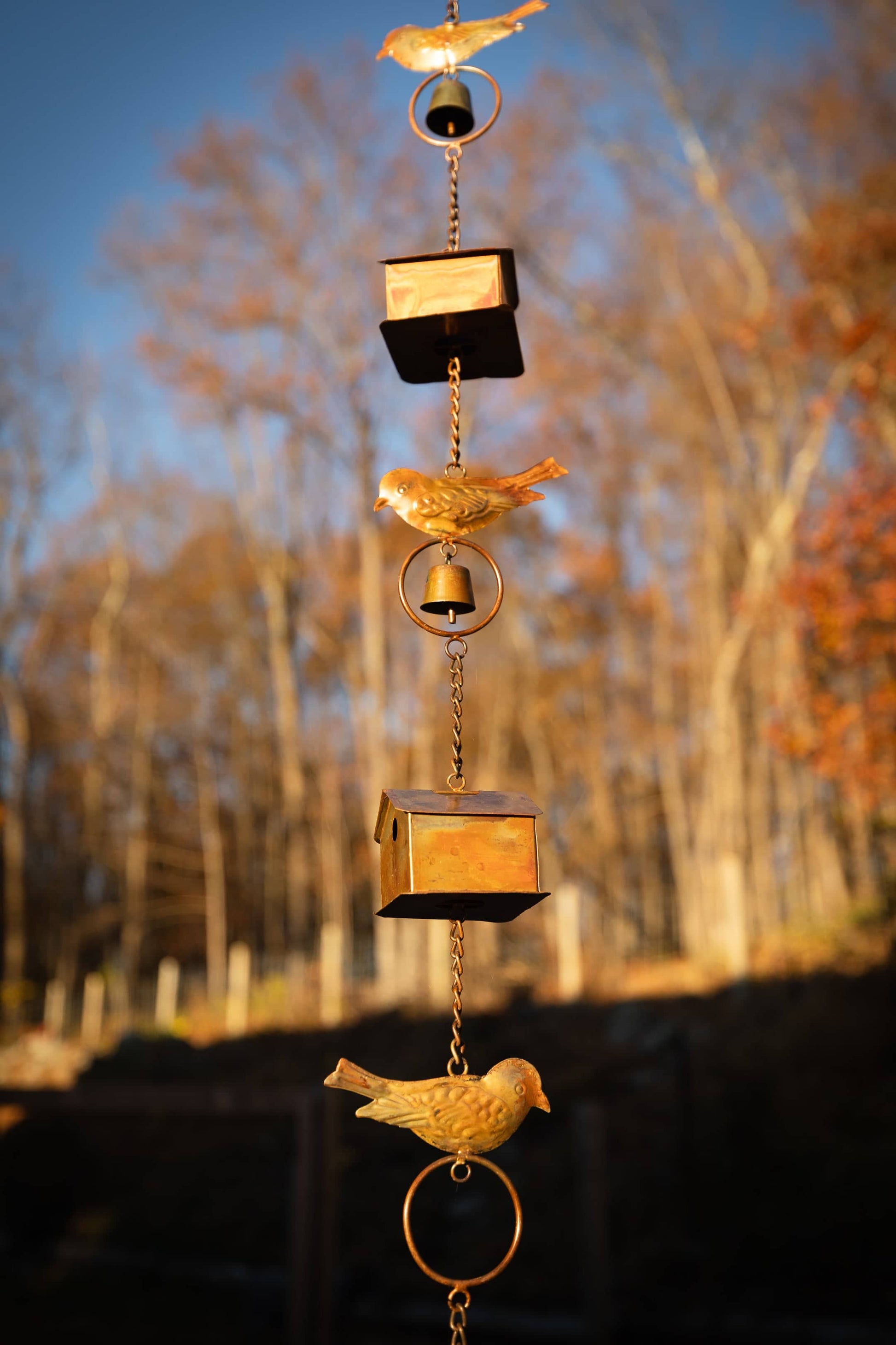 Happy Gardens - Bird House and Birds Rain Chain