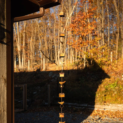 Happy Gardens - Bird House and Birds Rain Chain