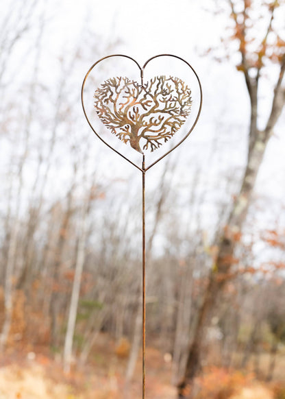 Heart Tree of Life Garden Stake - Happy Gardens