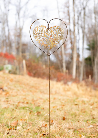 Heart Tree of Life Garden Stake - Happy Gardens