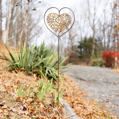 Heart Tree of Life Garden Stake - Happy Gardens