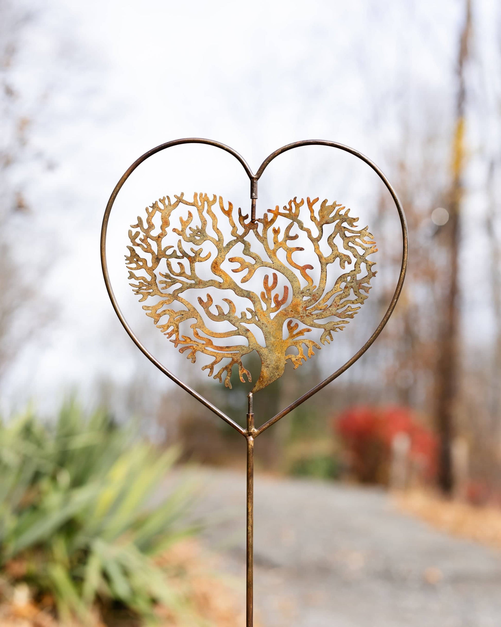Heart Tree of Life Garden Stake - Happy Gardens