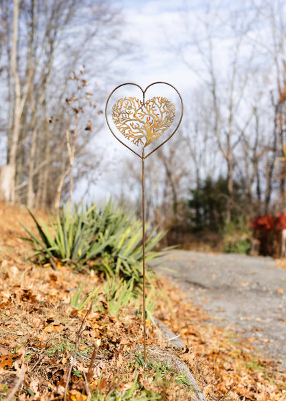 Heart Tree of Life Garden Stake - Happy Gardens