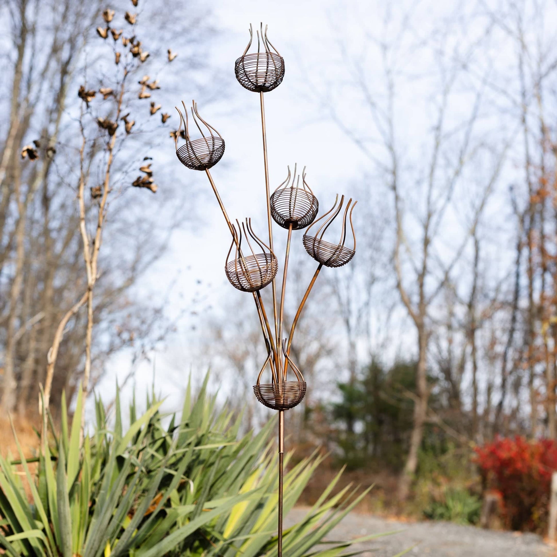 Wire Nest Garden Stake - Happy Gardens