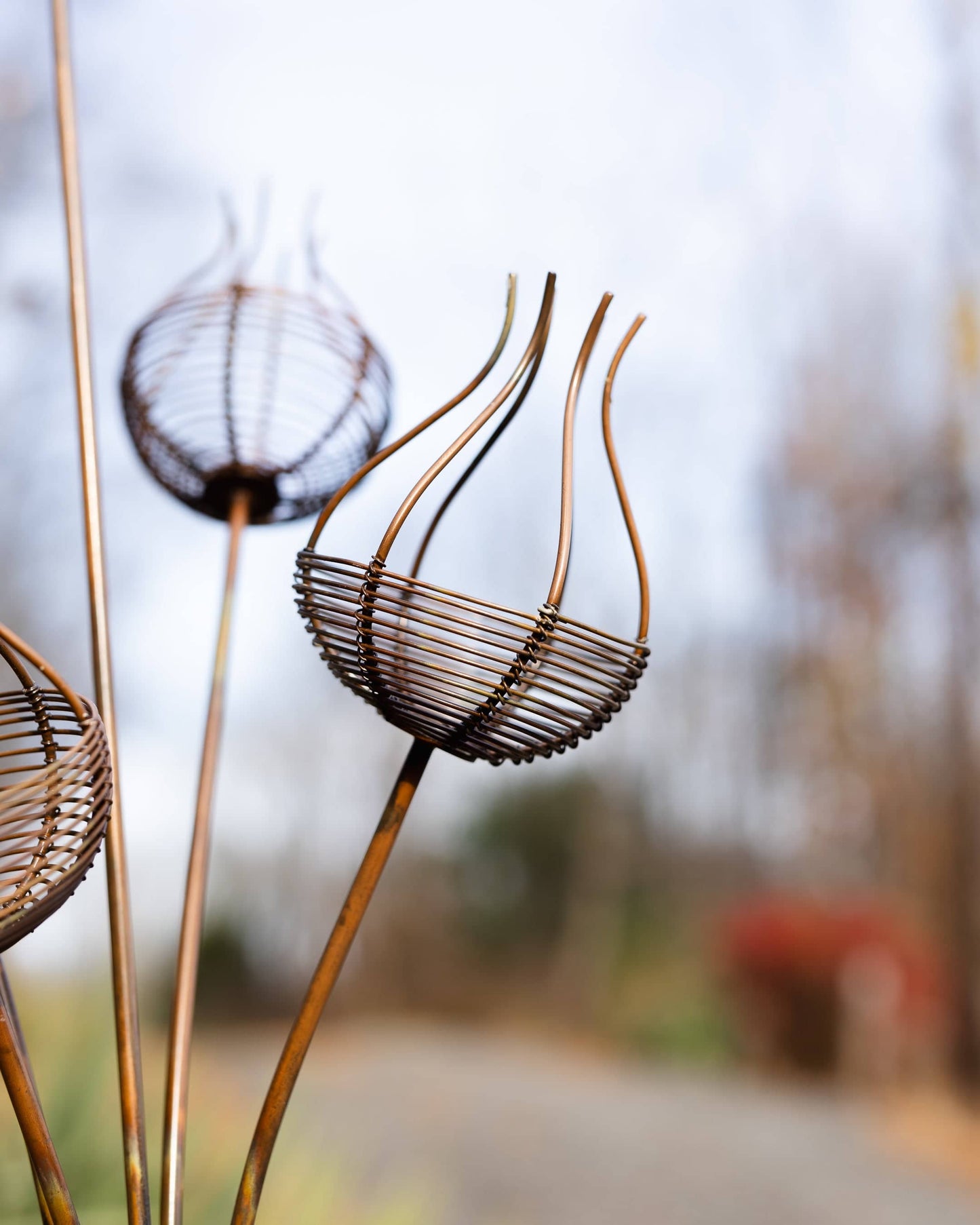 Wire Nest Garden Stake - Happy Gardens