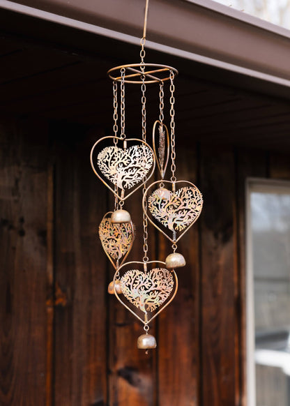 Heart Tree of Life Hanging Wind Chime - Happy Gardens