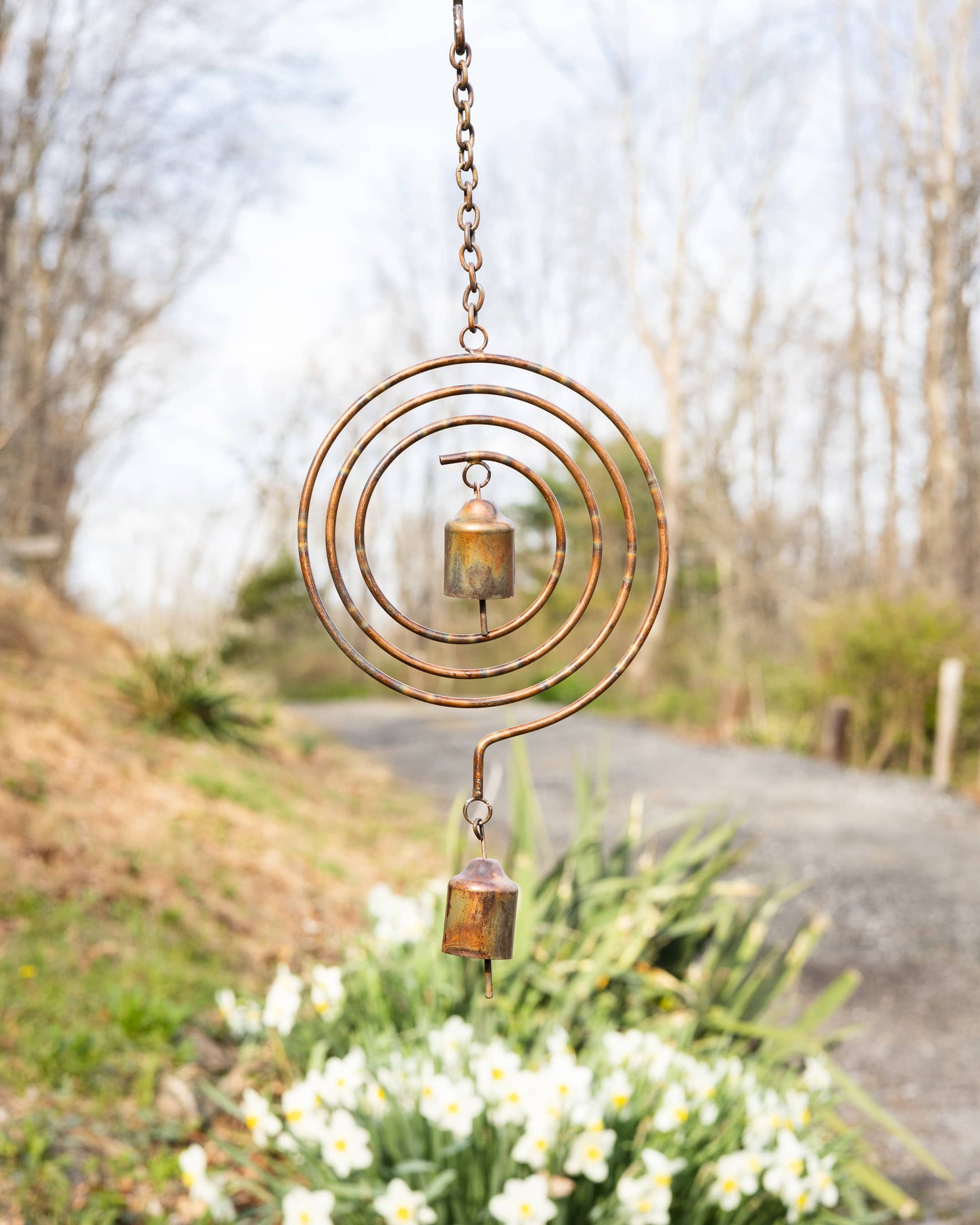 Circle Spiral Ornament - Happy Gardens