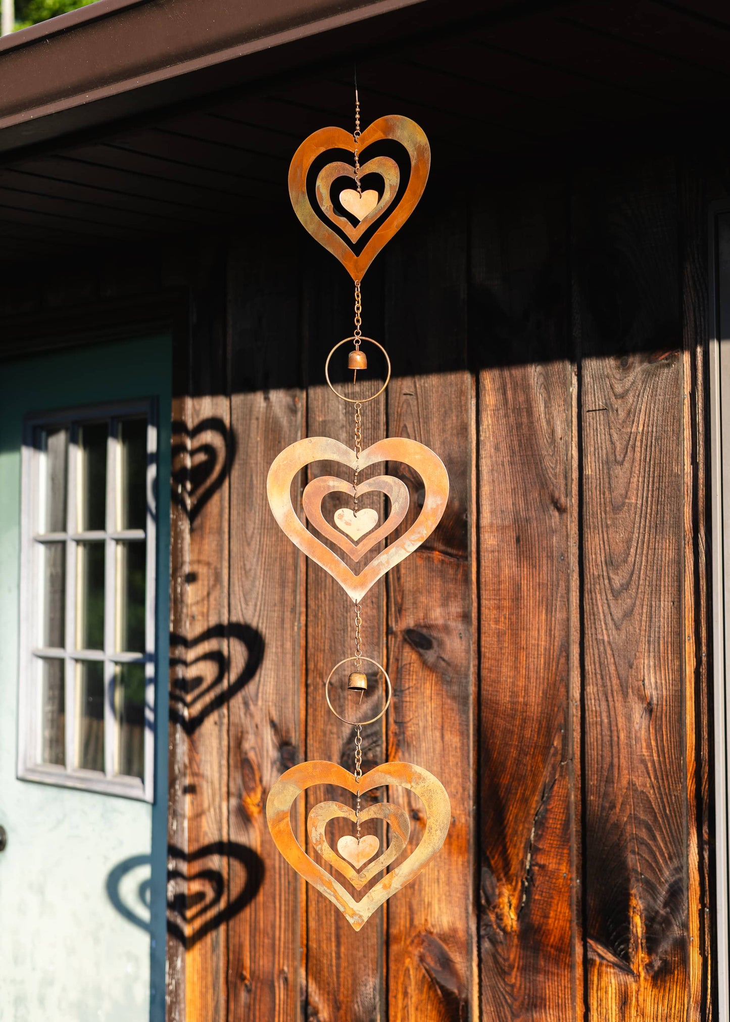 Triple Heart Flamed Ornament