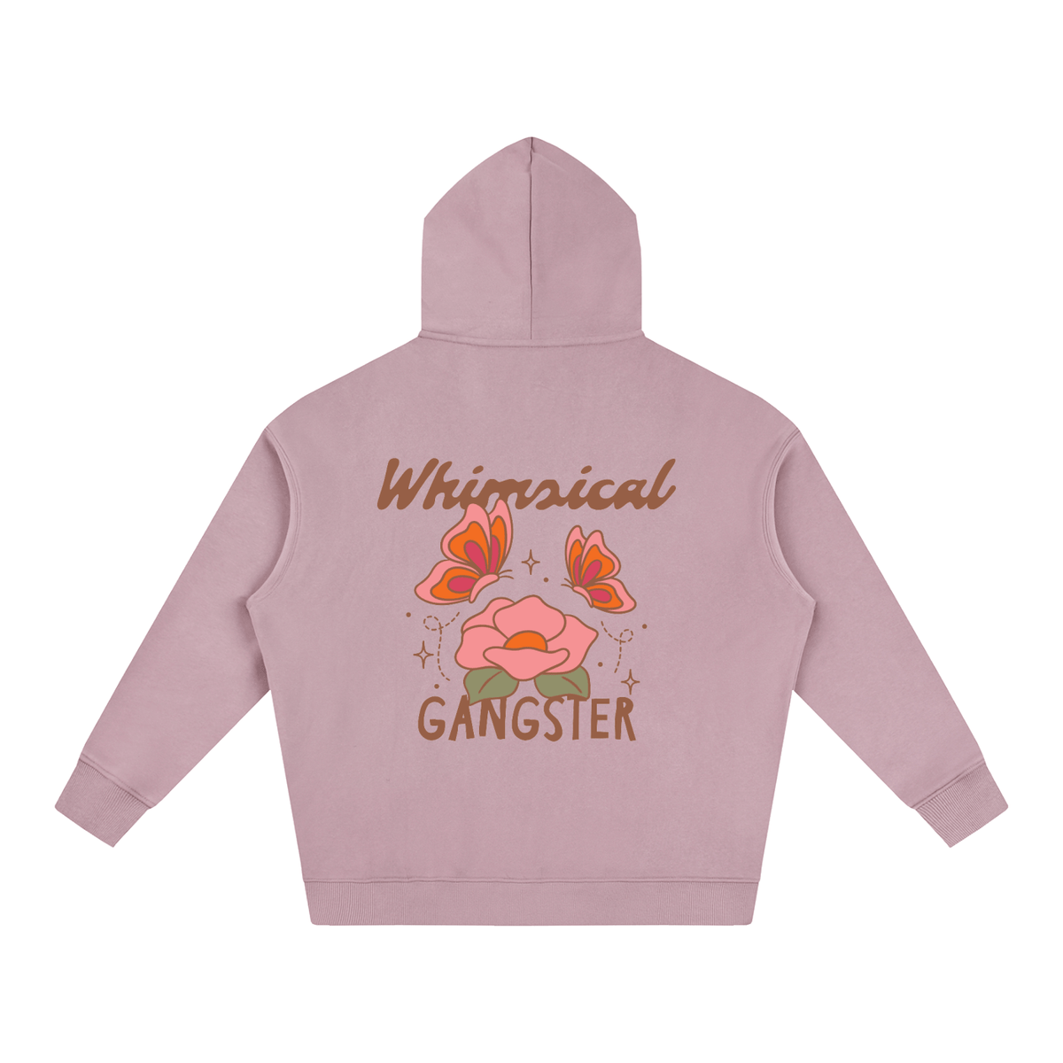 Whimsical Gangster Oversize Fleeced Hoodie