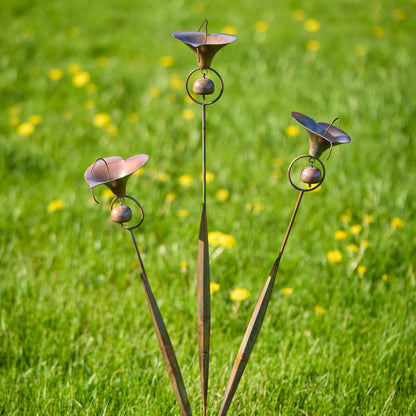 Happy Gardens - Triple Calla Lily Garden Stake