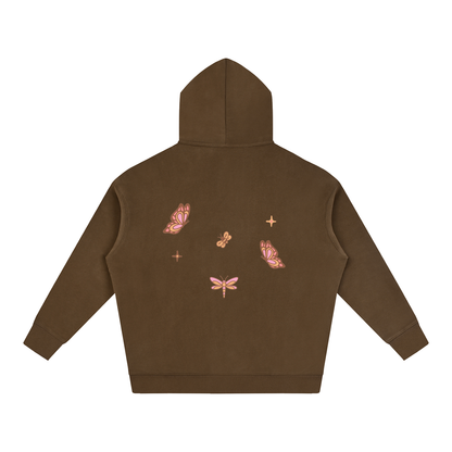 Whimsical Gangster Oversize Fleeced Hoodie