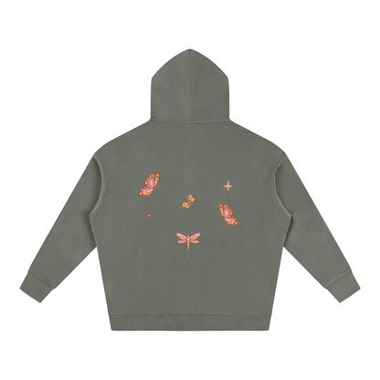 Whimsical Gangster Oversize Fleeced Hoodie