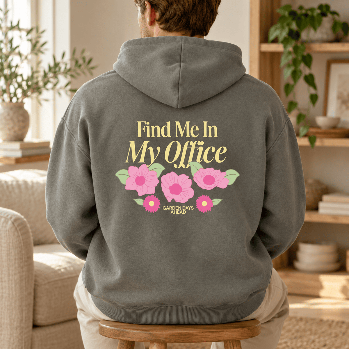 Find Me In My Office Oversize Fleeced Hoodie