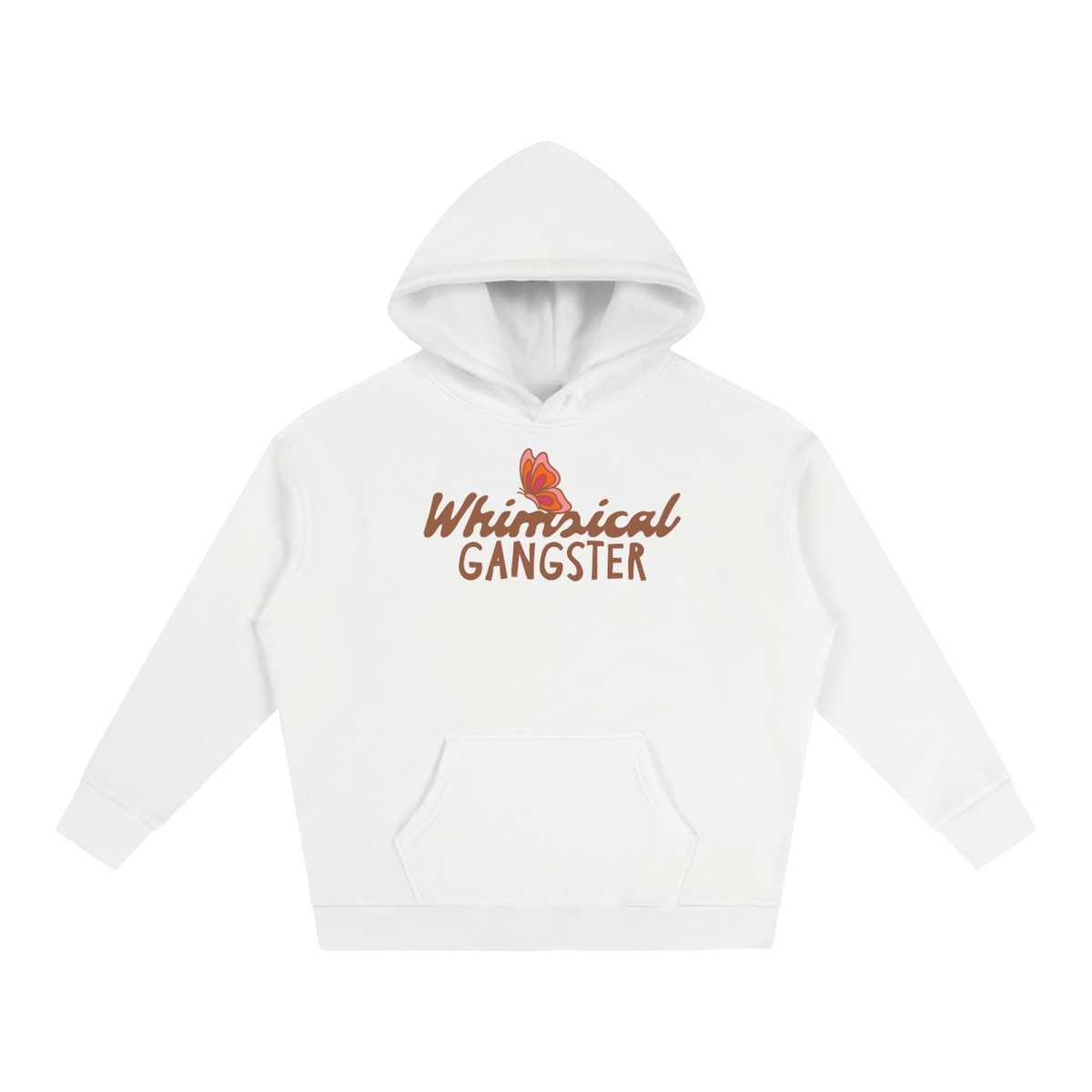 Whimsical Gangster Oversize Fleeced Hoodie