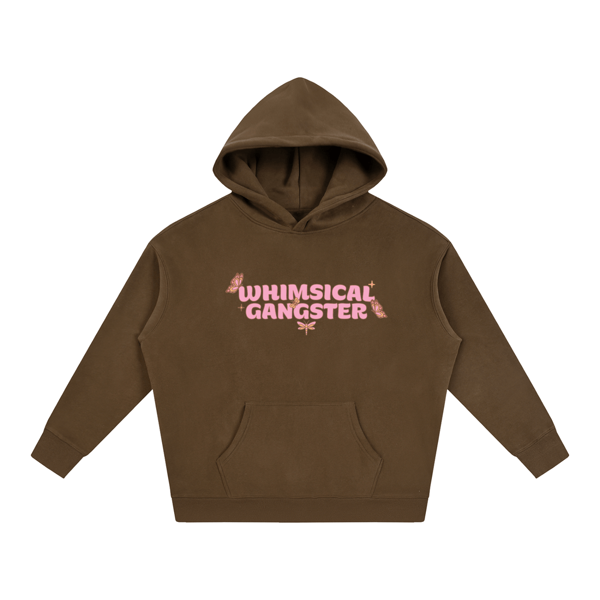 Whimsical Gangster Oversize Fleeced Hoodie