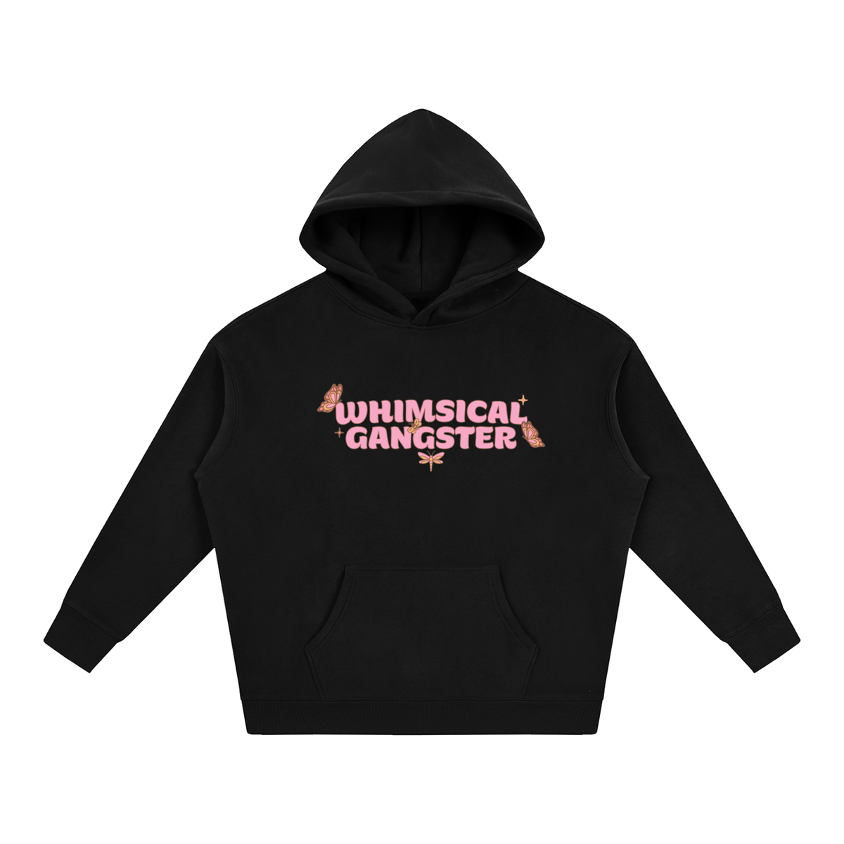 Whimsical Gangster Oversize Fleeced Hoodie
