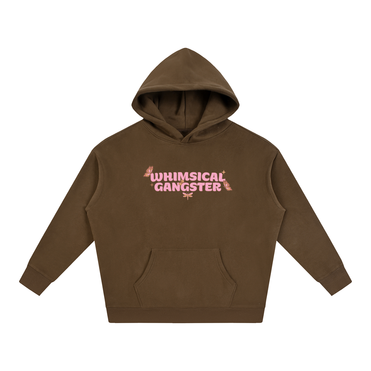 Whimsical Gangster Oversize Fleeced Hoodie