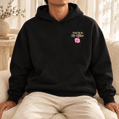 Find Me In My Office Oversize Fleeced Hoodie