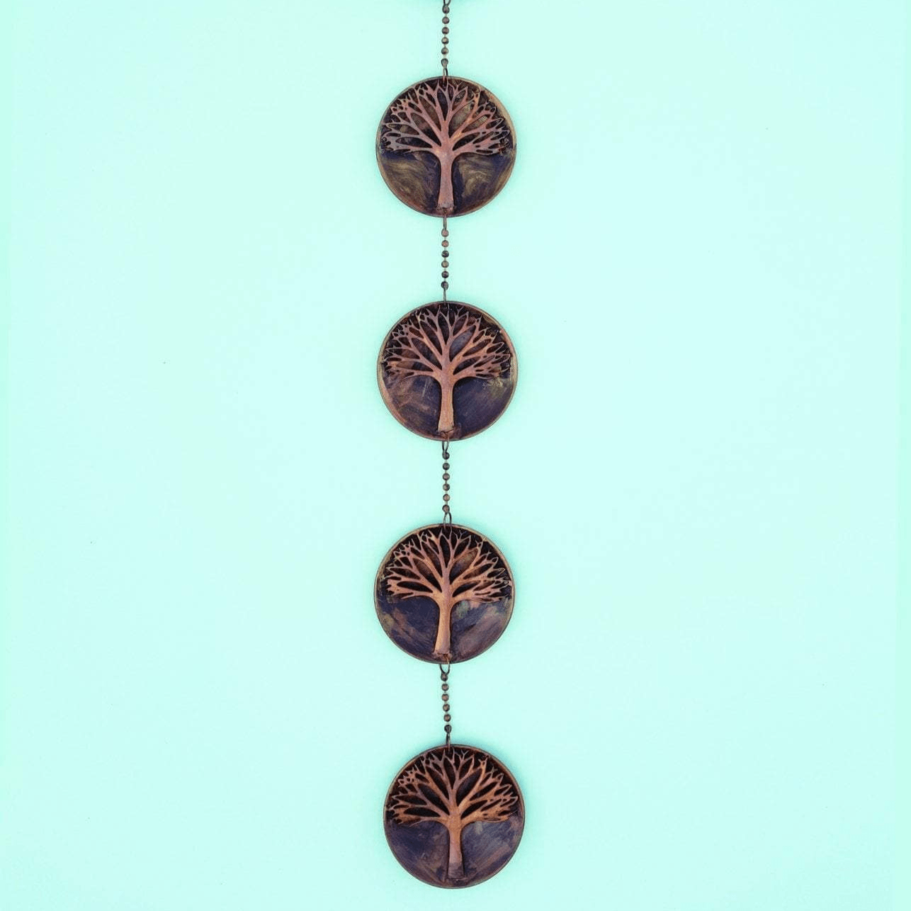 Happy Gardens - 5 Panel Raised Tree Disc Ornament