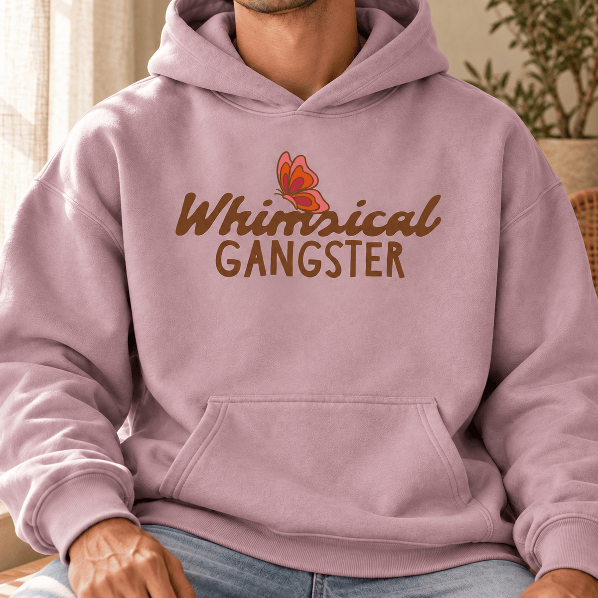 Whimsical Gangster - Men's Oversize Fleeced Hoodie
