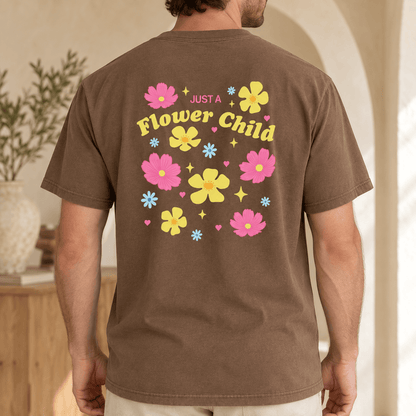Just A Flower Child - Unisex Heavyweight T-Shirt