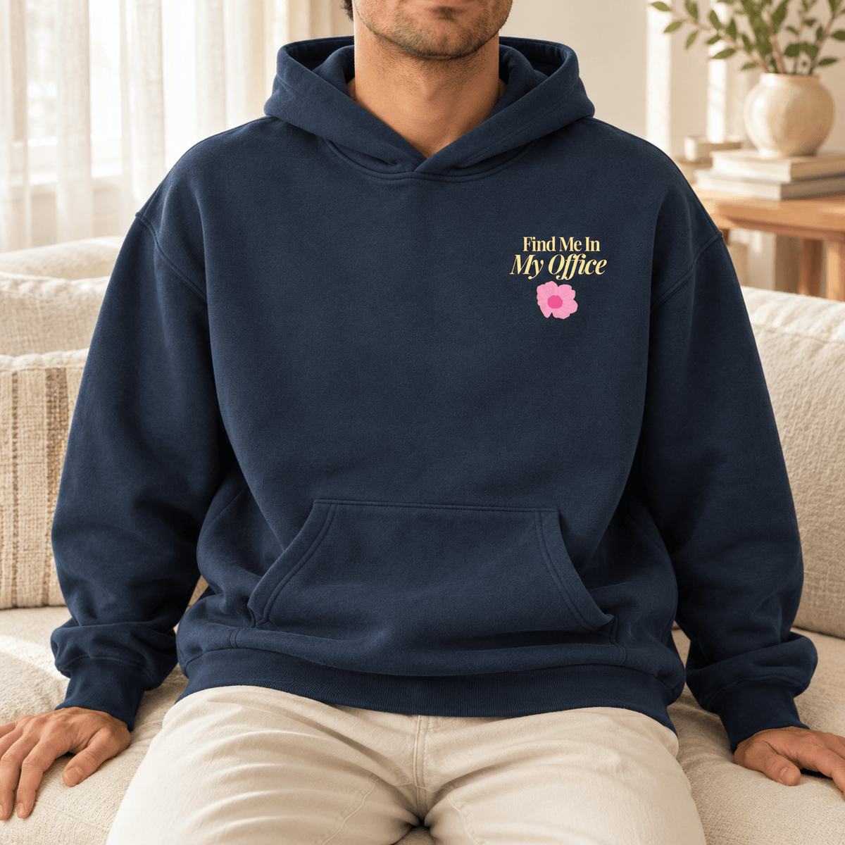Find Me In My Office Oversize Fleeced Hoodie