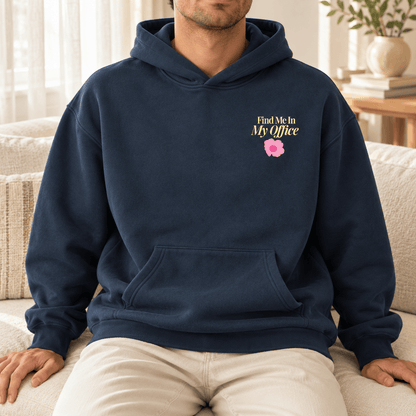 Find Me In My Office Oversize Fleeced Hoodie