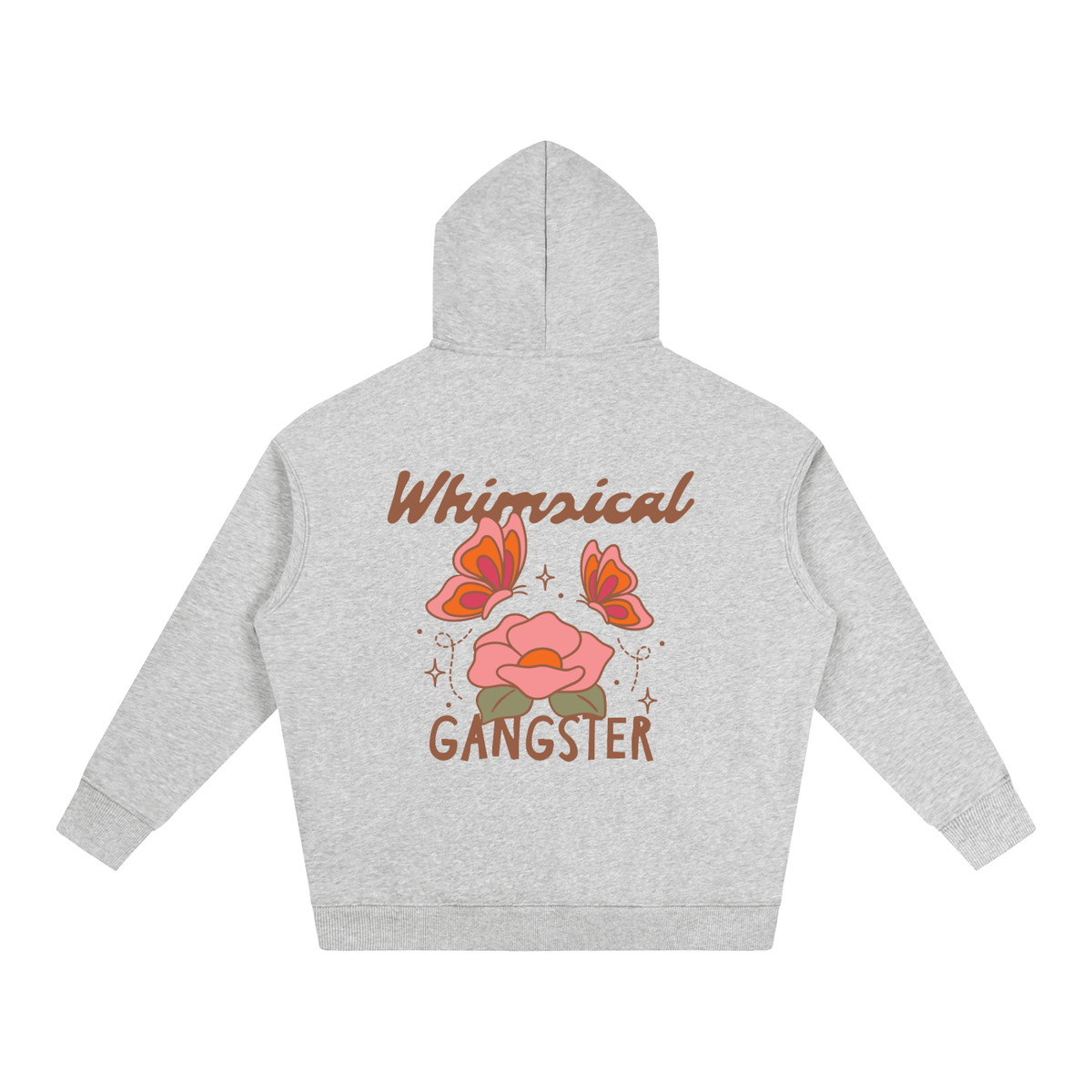 Whimsical Gangster Oversize Fleeced Hoodie