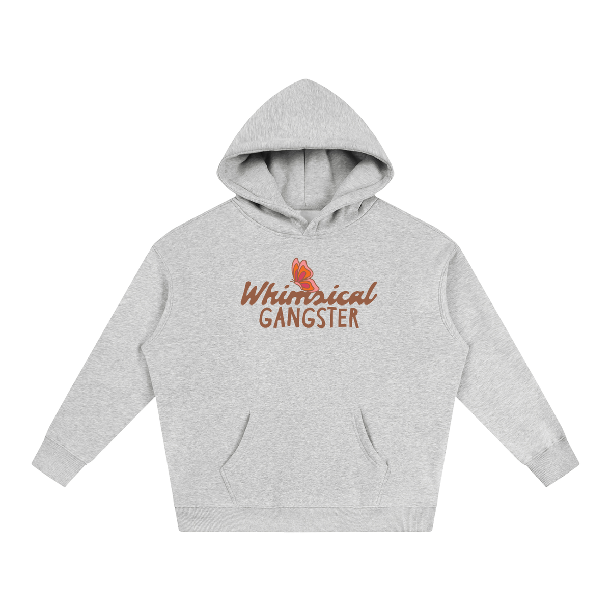 Whimsical Gangster Oversize Fleeced Hoodie
