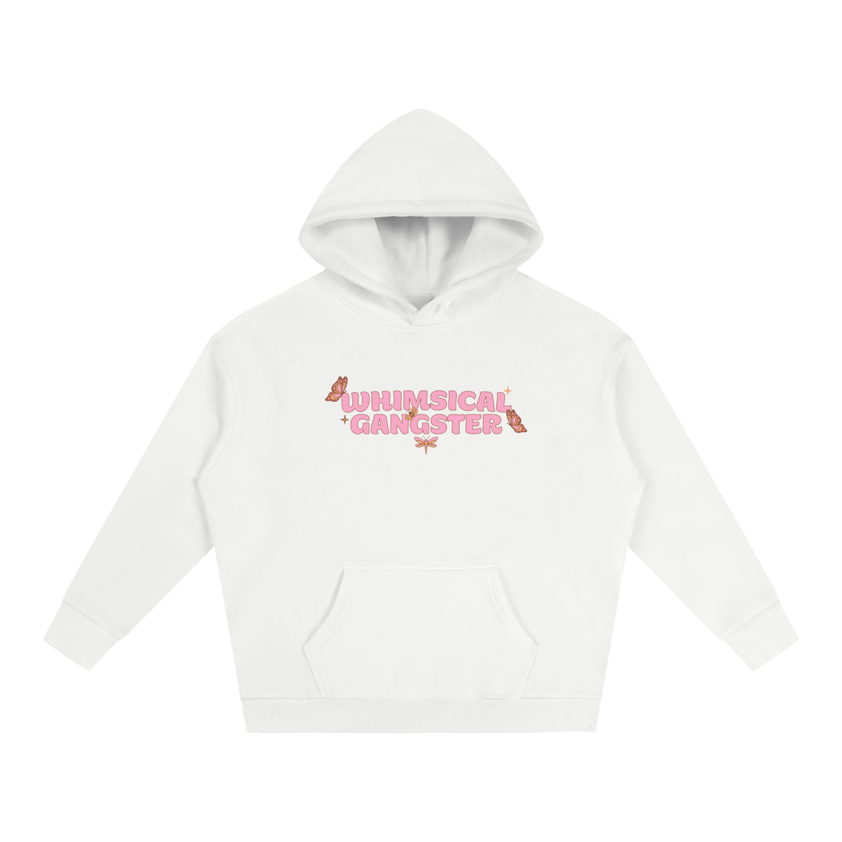 Whimsical Gangster Oversize Fleeced Hoodie