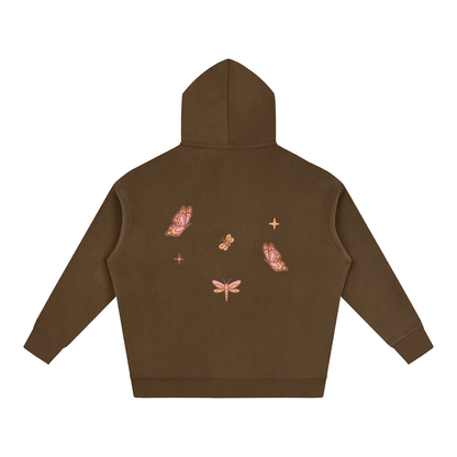Whimsical Gangster Oversize Fleeced Hoodie